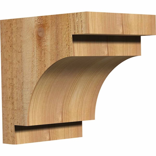 Ekena Millwork Mediterranean Rough Sawn Corbel, Western Red Cedar, 6"W x 8"D x 8"H COR06X08X08MED00RWR - main